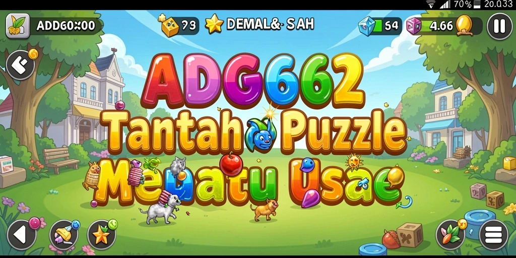 Gameplay ADG62 penuh warna dan tantangan puzzle menarik.