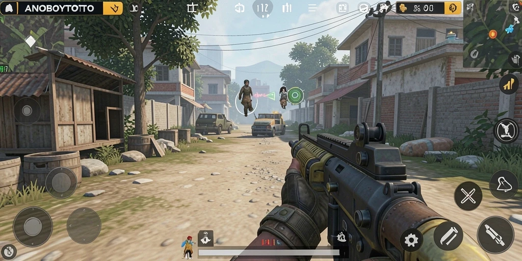 Tampilan screenshot ANOBOYTOTO menampilkan aksi seru dalam permainan TPS.