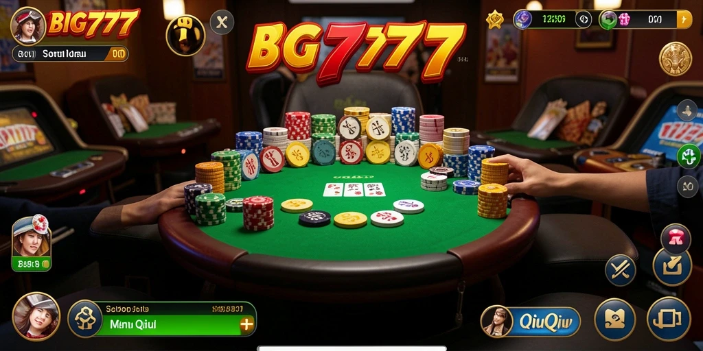 Gambaran gameplay seru dalam permainan QiuQiu BIG777.