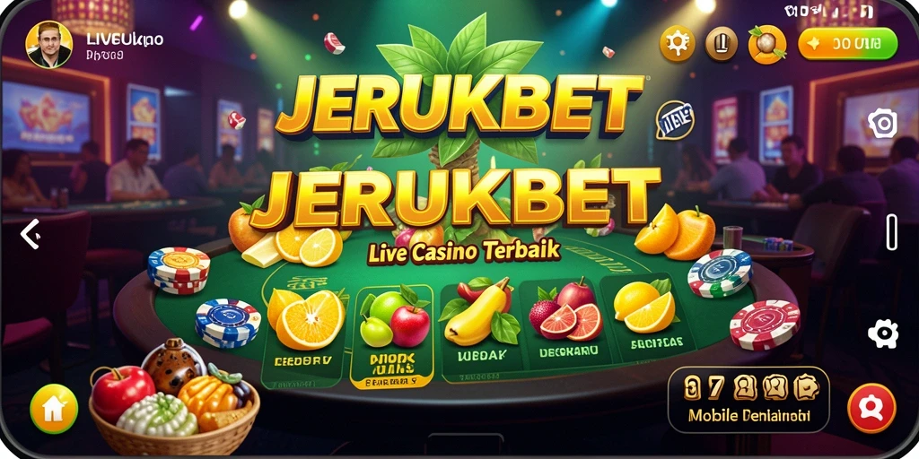 Tampilan permainan Live Casino yang seru dan interaktif di JERUKBET.