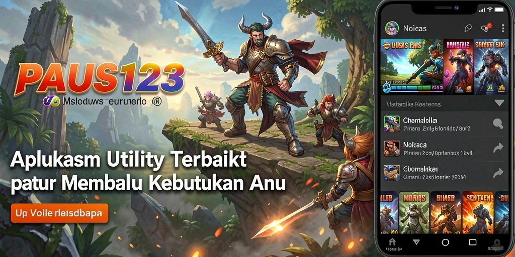Tampilan interface PAUS123 dengan fitur-fitur utility yang lengkap.