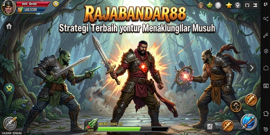 Tampilan gameplay RAJABANDAR88 yang menegangkan dan strategis.