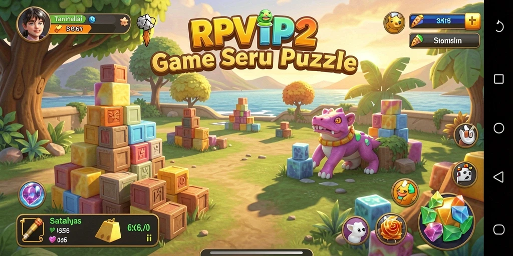 Tangkapan layar gameplay <strong>RPVIP2</strong> menampilkan tantangan Puzzle yang menarik.