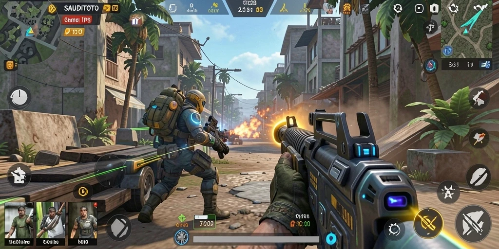 Screenshot gameplay SAUDITOTO yang intens dan mendebarkan.